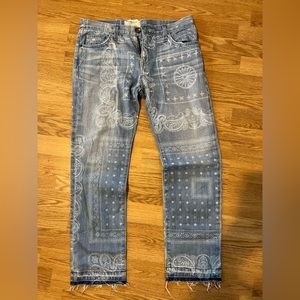 Womens printed jeans
